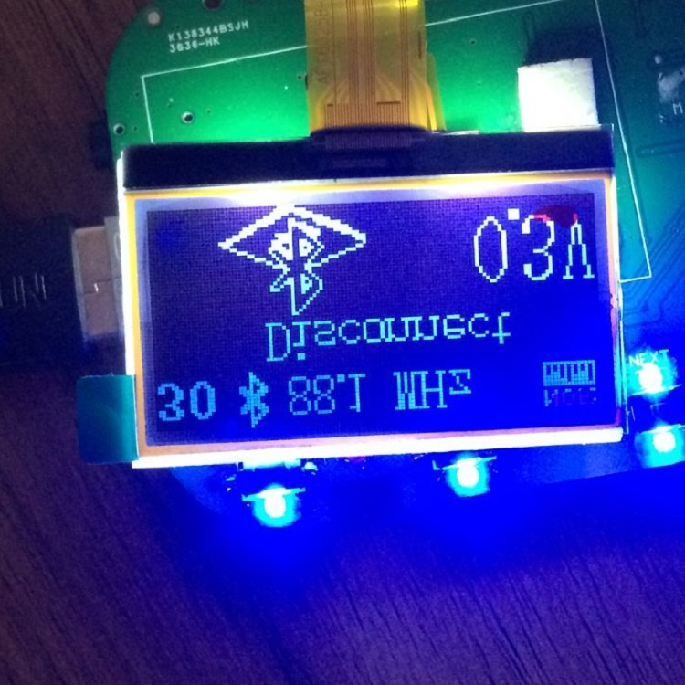 COG STN藍膜12864點陣液晶顯示模塊 COG STN藍膜12864點陣液晶顯示模塊